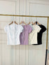 Wide Neck Button Down Lace Detail Tops